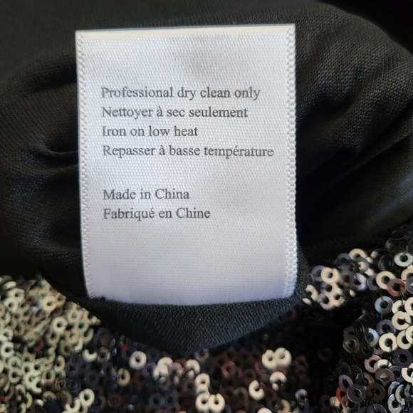 Marchesa Notte Ombré Sequin Gunmetal Column 3 In 1 Evening Gown NWT Size 8 - Picture 16 of 16